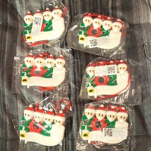 Lot of 6 pandemic ornaments